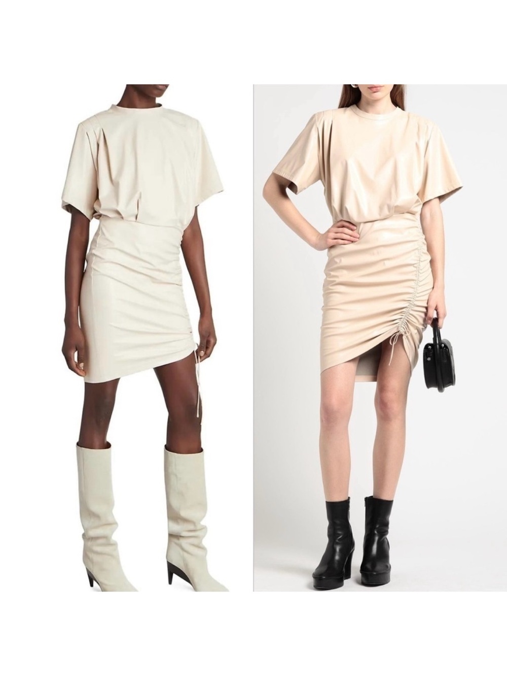 Isabel Marant Balesi Short Sleeve Mini Dress Chalk.  SIZE 34/XS.    BRAND NEW